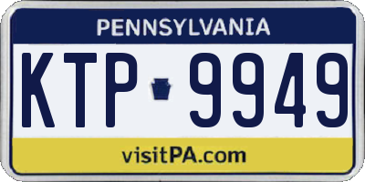 PA license plate KTP9949