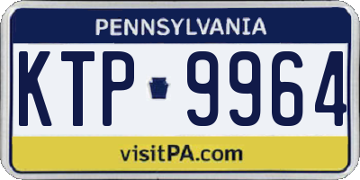 PA license plate KTP9964
