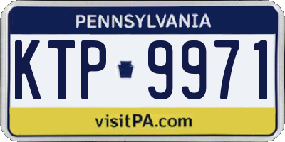 PA license plate KTP9971