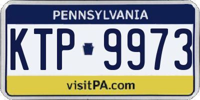 PA license plate KTP9973