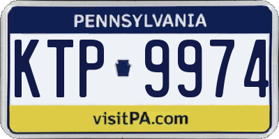 PA license plate KTP9974