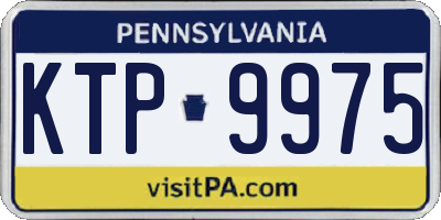 PA license plate KTP9975