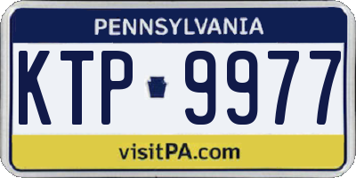 PA license plate KTP9977