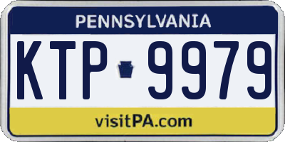PA license plate KTP9979