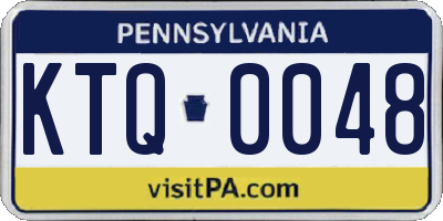 PA license plate KTQ0048