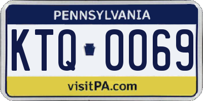 PA license plate KTQ0069