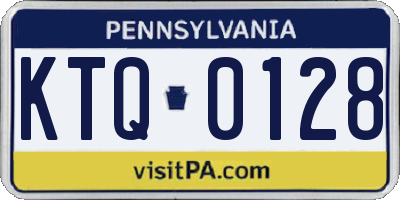 PA license plate KTQ0128