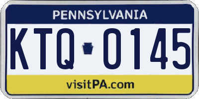 PA license plate KTQ0145