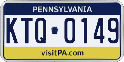 PA license plate KTQ0149