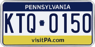 PA license plate KTQ0150