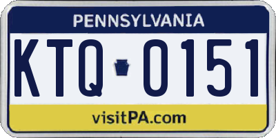 PA license plate KTQ0151