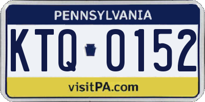 PA license plate KTQ0152