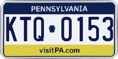 PA license plate KTQ0153