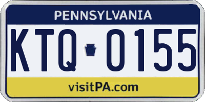 PA license plate KTQ0155