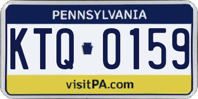 PA license plate KTQ0159