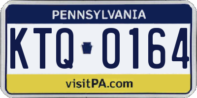 PA license plate KTQ0164