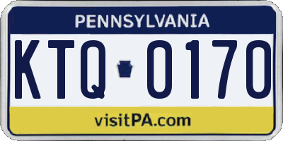 PA license plate KTQ0170