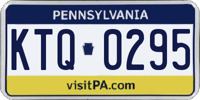 PA license plate KTQ0295
