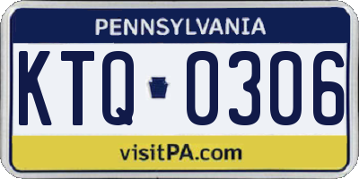 PA license plate KTQ0306