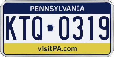PA license plate KTQ0319