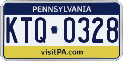 PA license plate KTQ0328