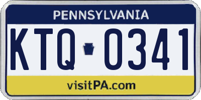 PA license plate KTQ0341