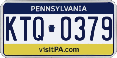 PA license plate KTQ0379