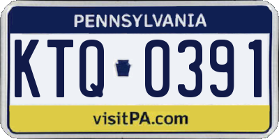 PA license plate KTQ0391