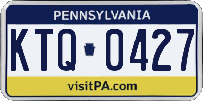 PA license plate KTQ0427