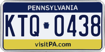 PA license plate KTQ0438