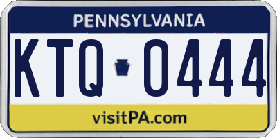 PA license plate KTQ0444