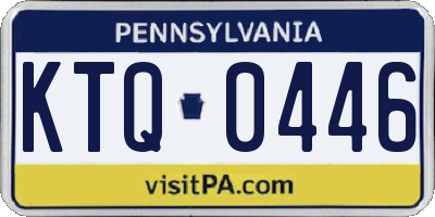 PA license plate KTQ0446