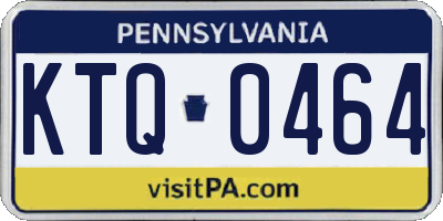 PA license plate KTQ0464