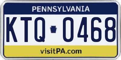 PA license plate KTQ0468