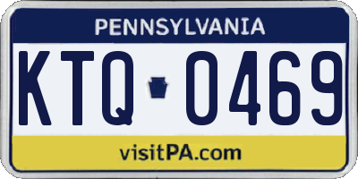 PA license plate KTQ0469