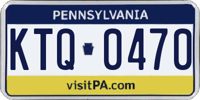 PA license plate KTQ0470