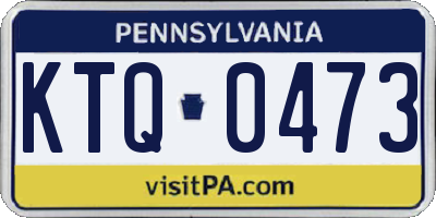 PA license plate KTQ0473