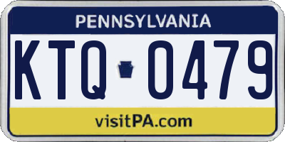 PA license plate KTQ0479