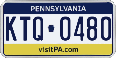 PA license plate KTQ0480