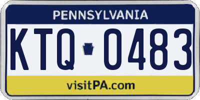 PA license plate KTQ0483