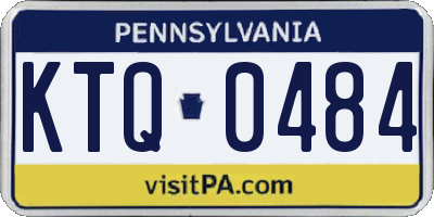 PA license plate KTQ0484