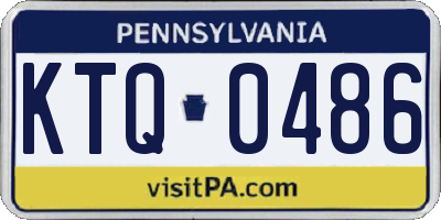 PA license plate KTQ0486