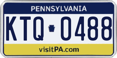 PA license plate KTQ0488