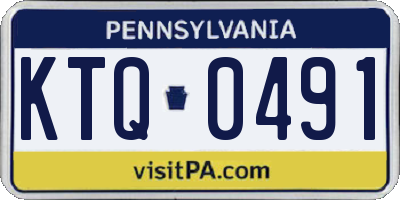 PA license plate KTQ0491