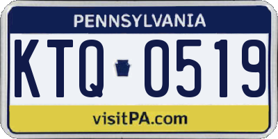 PA license plate KTQ0519