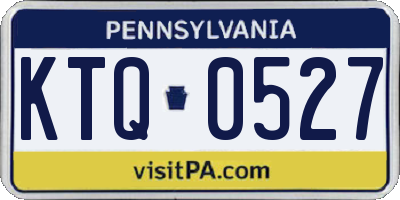 PA license plate KTQ0527