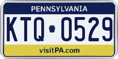 PA license plate KTQ0529