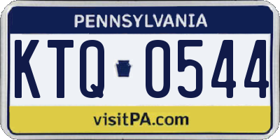 PA license plate KTQ0544