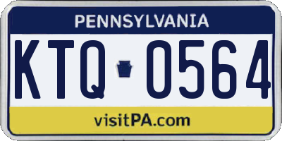 PA license plate KTQ0564