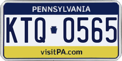PA license plate KTQ0565